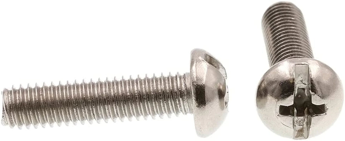 Prime-Line 9004196 Machine Screw, round Head, Slotted/Phillips Combo, #10-32 X 3/4 In, Grade 18-8 Stainless Steel, Pack of 25