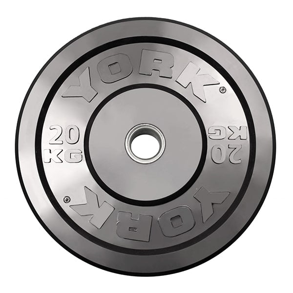 York Barbell Rubber Training Bumper Plate (Metric) 20 kg